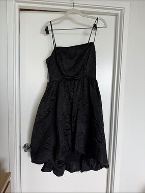 Anthropologie Black Jacquard Bubble Dress